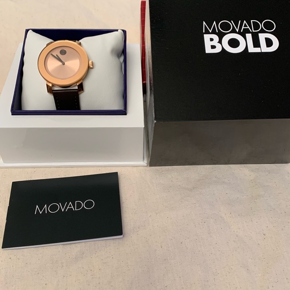 Movado Accessories - Movado Rose gold /Brown women’s watch